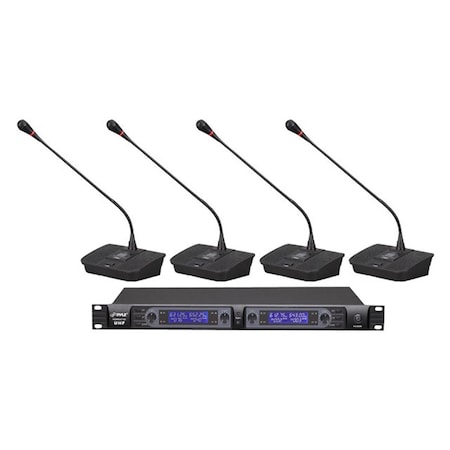 Sound Around Sound Around-Pyle Pro Uhf 4-Channel Professional Wireless PDWM4700